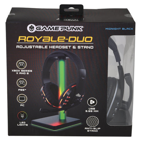 Gaming Headphones and LED Stand Combo