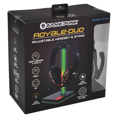 Gaming Headphones and LED Stand Combo