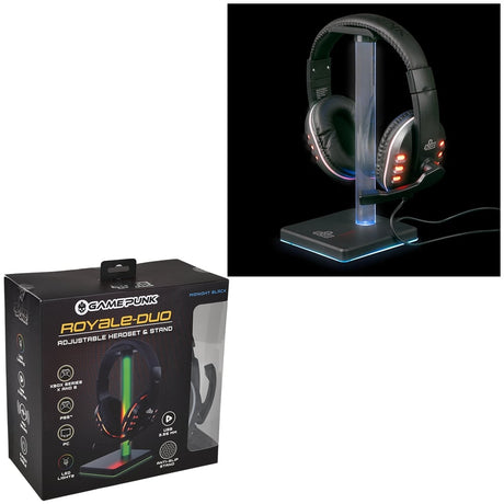 Gaming Headphones and LED Stand Combo