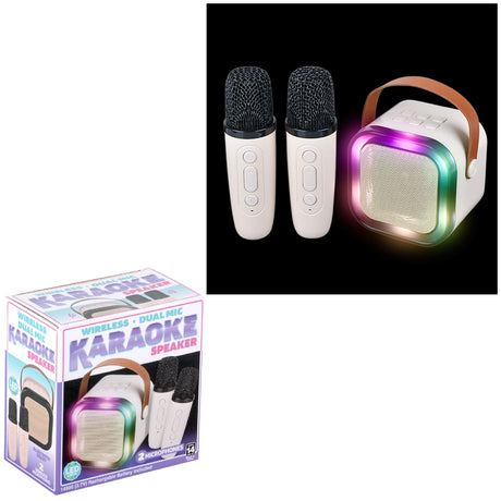 Wireless Karaoke Speaker with 2 Mics