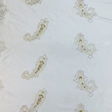 Eclipse Silk Fabric - Velvet Paisley, 54" Width (1 Yard)