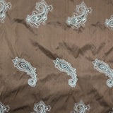Eclipse Silk Fabric - Velvet Paisley, 54" Width (1 Yard)