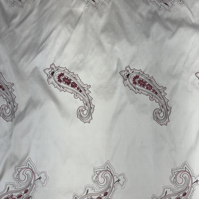 Eclipse Silk Fabric - Velvet Paisley, 54" Width (1 Yard)