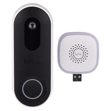 Smart Wireless Video Doorbell (Black)