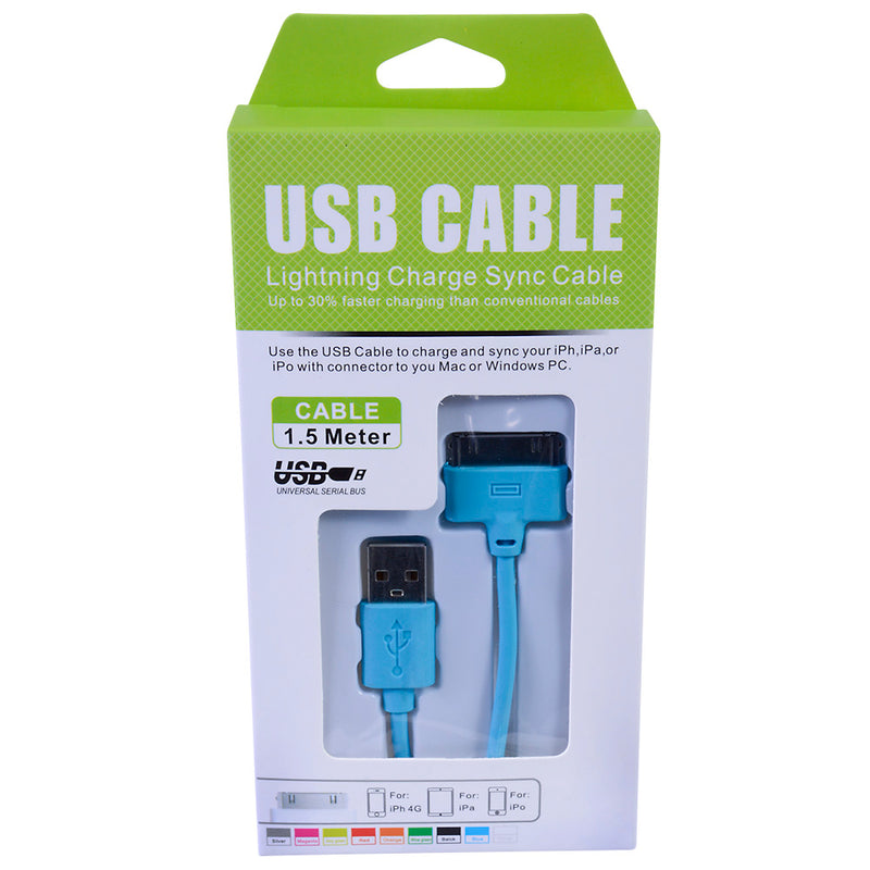 USB Charging Sync Cord 4.5" 40-Pin