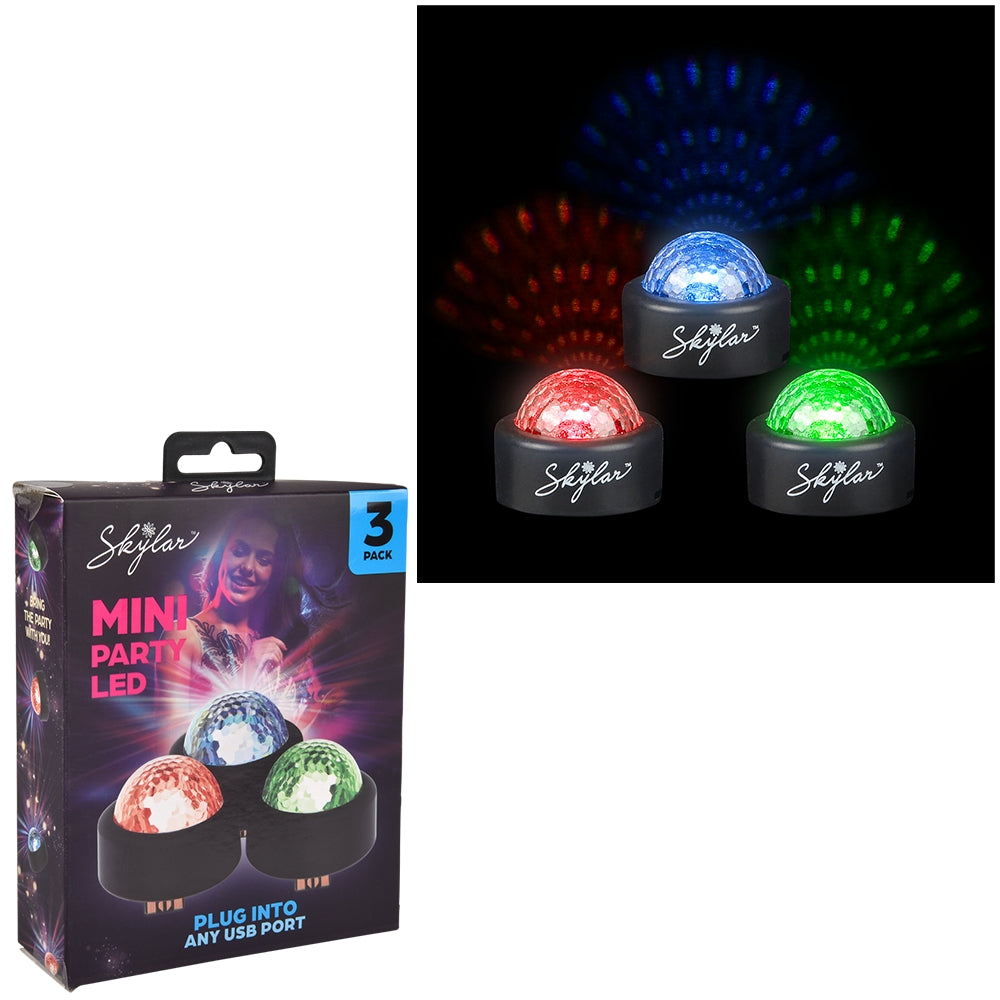 USB Mini Party Lights 3 Pack