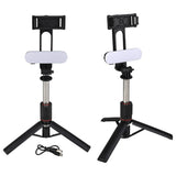 Mobile Phone Tripod Stick With Fill Light
