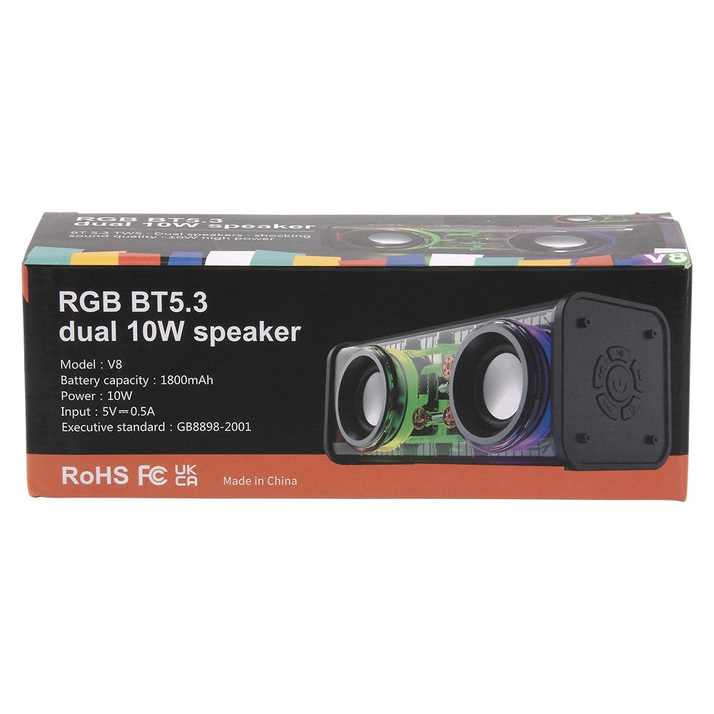 Transparent Wireless Waterproof Speaker 6.5"