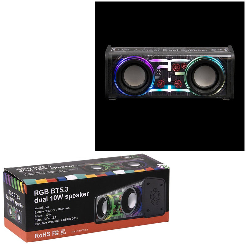 Transparent Wireless Waterproof Speaker 6.5"