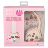 Wireless Headphones With Stickers (Pink)