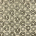 Edina Fabric - Circular Jacquard Velvet On Linen Look Fabric, Ebony, 57" Width (1 Yard)