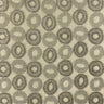 Edina Fabric - Circular Jacquard Velvet On Linen Look Fabric, Ebony, 57" Width (1 Yard)