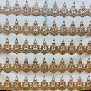 1 Yard 55" Wide Glitter Mesh Fabric Lace Elegant Polyester for Quinceanera & Formal Wear