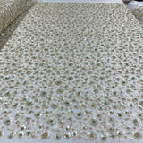 Beaded Sequined Lace Fabric 54" Wide