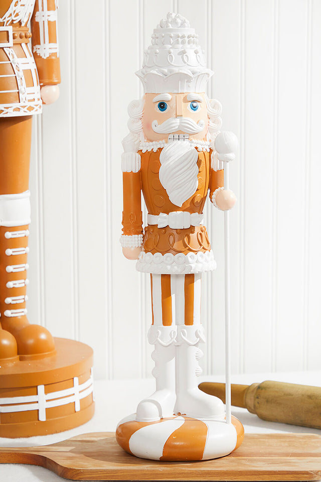 22" Gingerbread Nutcracker with Staff