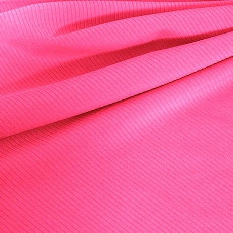 Double Ribbed Spandex Nylon Spandex Fabric - Ribbed Texture, 55" Width, 20 Colors (1 Yard)