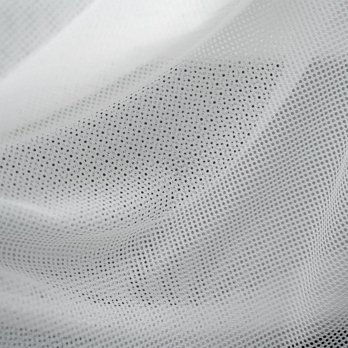 Polyester Mesh Tricot Fabric - Black, White - PFP, 56" Width, 60 GSM (1 Yard)