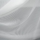 Polyester Mesh Tricot Fabric - Black, White - PFP, 56" Width, 60 GSM (1 Yard)