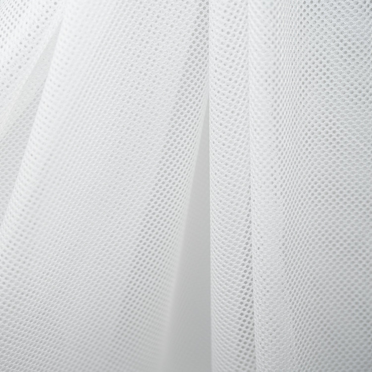 Polyester Mesh Tricot Fabric - Black, White - PFP, 56" Width, 60 GSM (1 Yard)