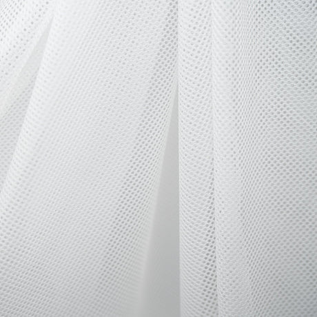 Polyester Mesh Tricot Fabric - Black, White - PFP, 56" Width, 60 GSM (1 Yard)