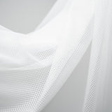 Polyester Mesh Tricot Fabric - Black, White - PFP, 56" Width, 60 GSM (1 Yard)