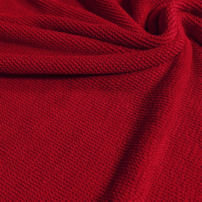 Popcorn Polyester Spandex Jacquard Fabric