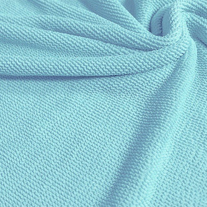 Popcorn Polyester Spandex Jacquard Fabric
