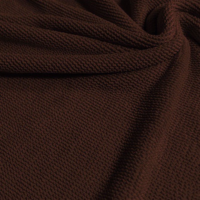 Popcorn Polyester Spandex Jacquard Fabric