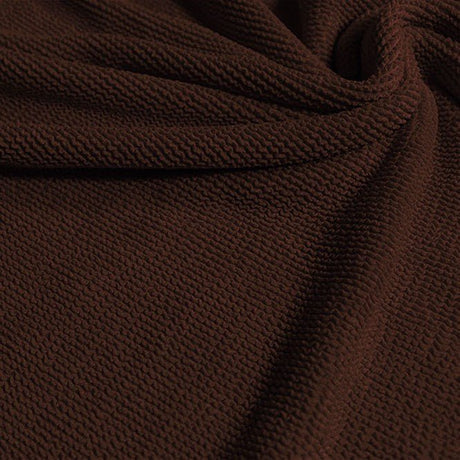 Popcorn Polyester Spandex Jacquard Fabric