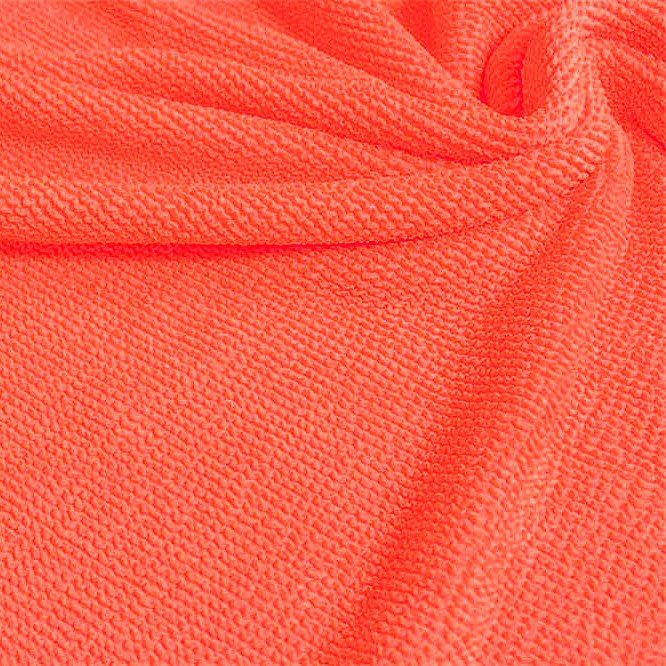Popcorn Polyester Spandex Jacquard Fabric