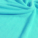 Popcorn Polyester Spandex Jacquard Fabric - Multi Color Textured Knit, 28" Width (1 Yard)