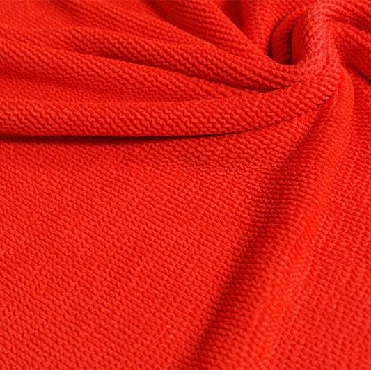 Popcorn Polyester Spandex Jacquard Fabric - Multi Color Textured Knit, 28" Width (1 Yard)