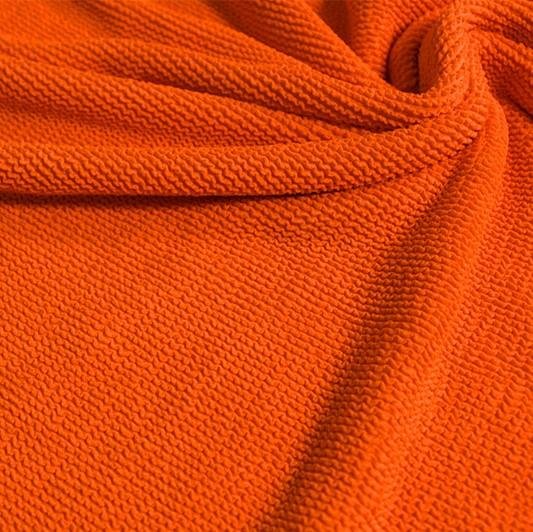 Popcorn Polyester Spandex Jacquard Fabric