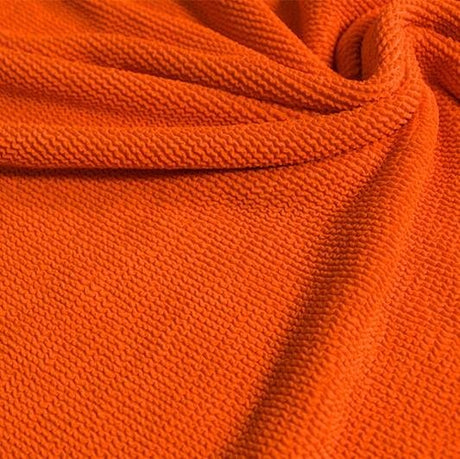 Popcorn Polyester Spandex Jacquard Fabric