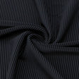 Elite Nylon Ribbed Spandex Fabric - Black Ribbed Texture, 54" Width (1 Yard)