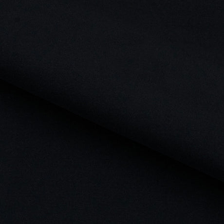 Elite Brushed Polyester Lycra Tricot Fabric - Black, 57" Width (1 Yard)