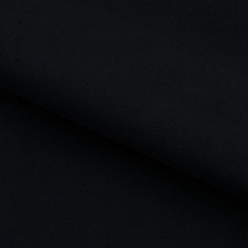 Brushed Polyester Lycra Tricot Black
