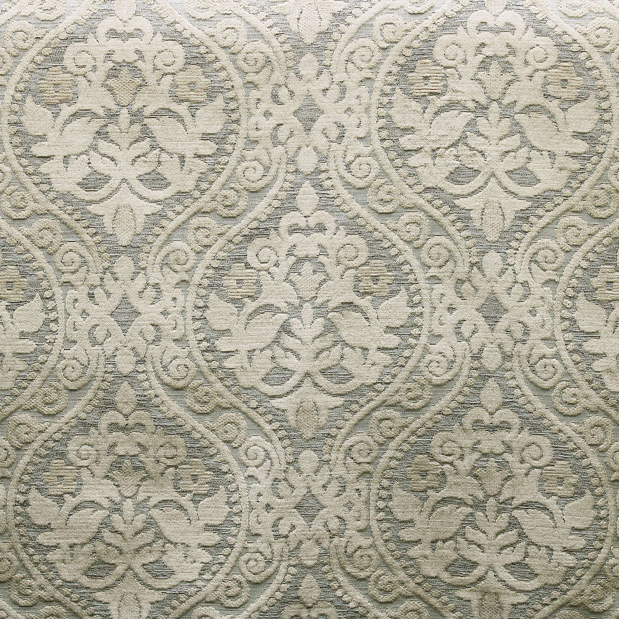 Elisha Jacquard Damask Chenille Fabric - Linen Look, 56" Width (1 Yard)