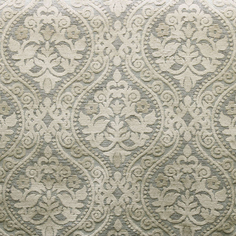 Elisha Jacquard Damask Chenille Fabric - Linen Look, 56" Width (1 Yard)