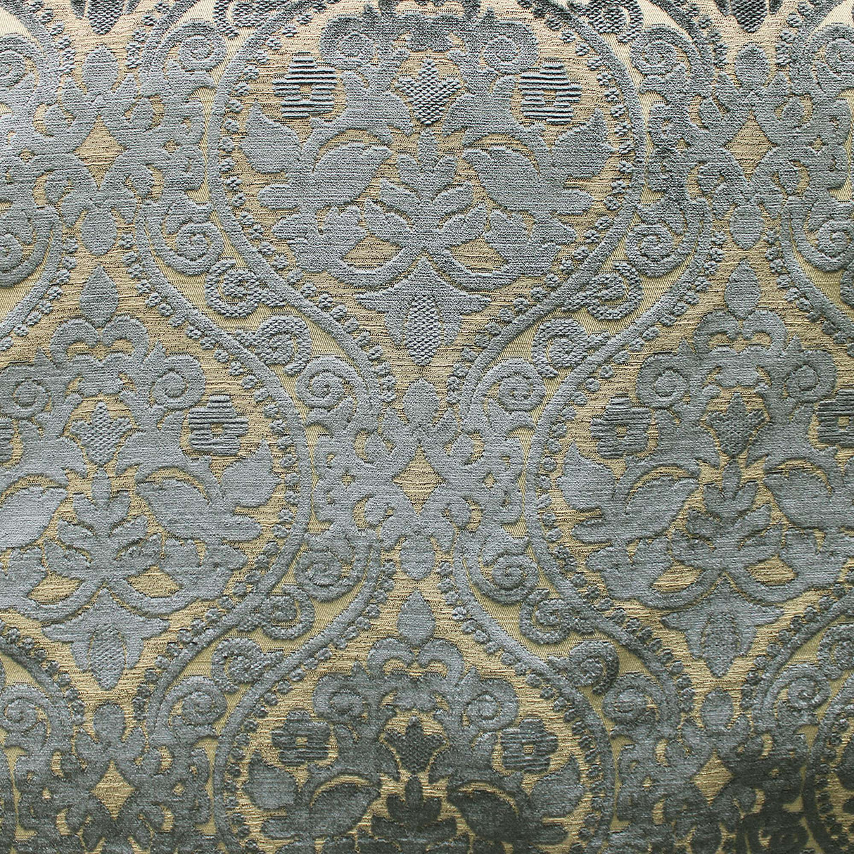 Elisha Jacquard Damask Chenille Fabric - Linen Look, 56" Width (1 Yard)