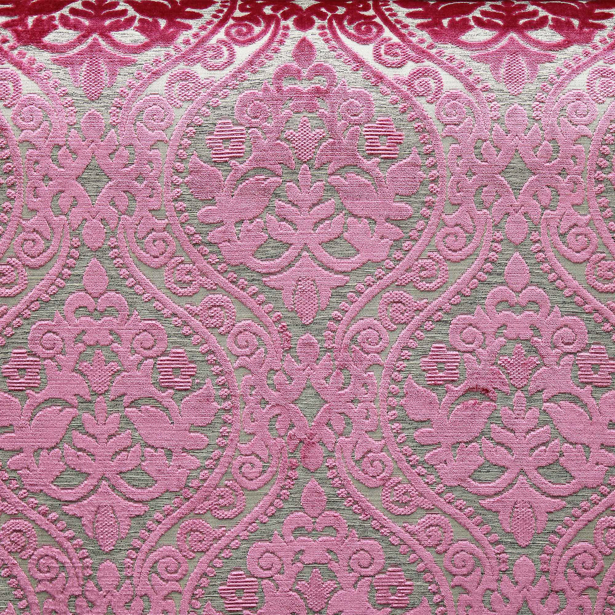 Elisha Jacquard Damask Chenille Fabric - Linen Look, 56" Width (1 Yard)