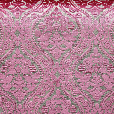 Elisha Jacquard Damask Chenille Fabric - Linen Look, 56" Width (1 Yard)