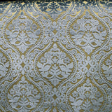 Elisha Jacquard Damask Chenille Fabric - Linen Look, 56" Width (1 Yard)