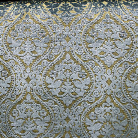 Elisha Jacquard Damask Chenille Fabric - Linen Look, 56" Width (1 Yard)