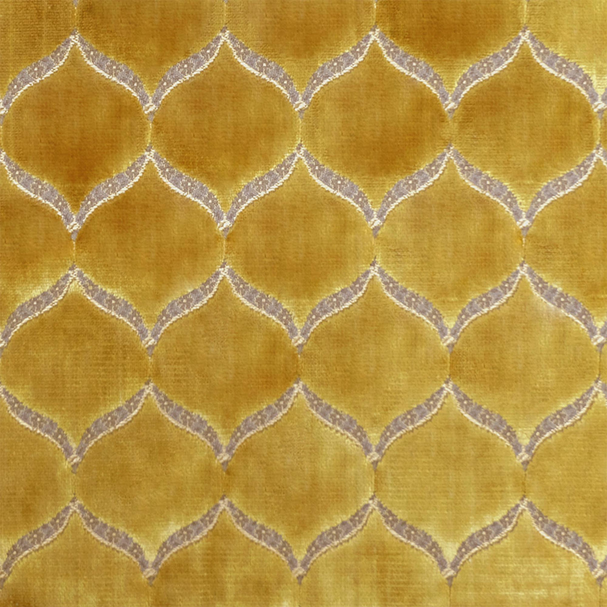 Eliza Medallion Cut Velvet Polyester Fabric - Royal, Gold, Cerulean, Charcoal, 55" Width (1 Yard)
