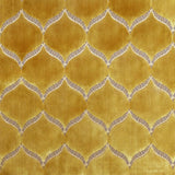 Eliza Medallion Cut Velvet Polyester Fabric - Royal, Gold, Cerulean, Charcoal, 55" Width (1 Yard)