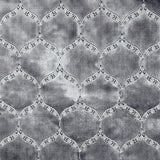 Eliza Medallion Cut Velvet Polyester Fabric - Royal, Gold, Cerulean, Charcoal, 55" Width (1 Yard)