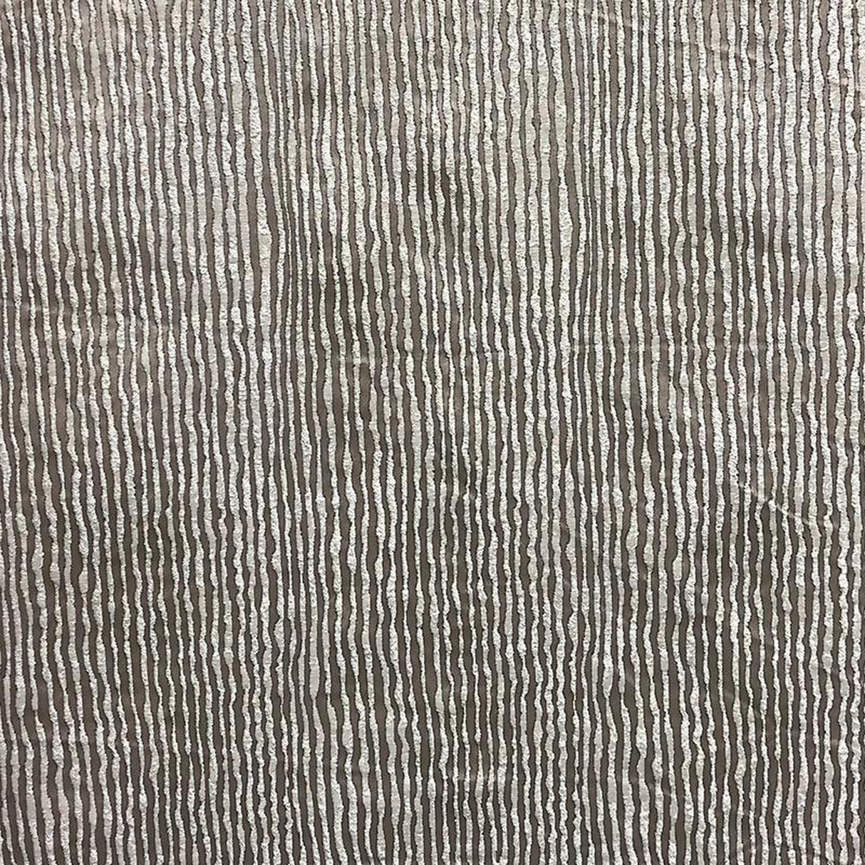 Elizabeth Faux Silk Fabric - Textured Wavy Striped Jacquard, 55" Width (1 Yard)