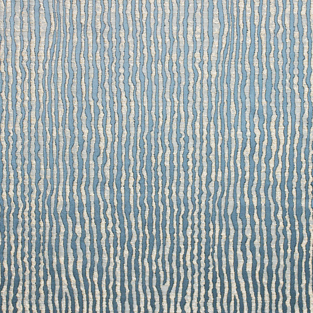Elizabeth Faux Silk Fabric - Textured Wavy Striped Jacquard, 55" Width (1 Yard)