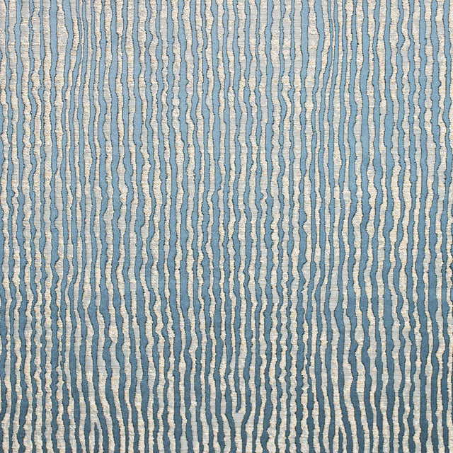Elizabeth Faux Silk Fabric - Textured Wavy Striped Jacquard, 55" Width (1 Yard)